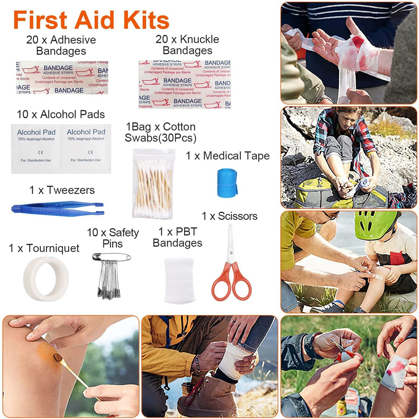 121Pcs Per Set Survival Kits Professional Emergency Survival Gear Tactical First Aid Kit Supplies For Outdoor Adventure Camping Hiking Hunting