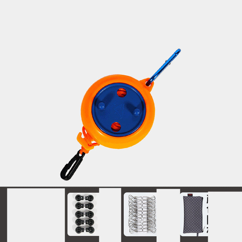 Outdoor Travel Portable Windproof Non-slip Clothesline